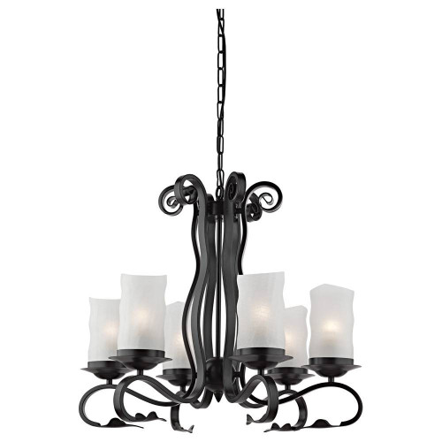 подвесная люстра arte lamp scroll a7915lm-6bk в Сургуте