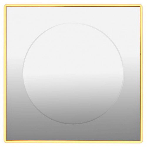 зеркало золотое квадратное 80х80 см с центральной круглой вставкой в Сургуте