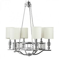 люстра easton light chandelier хром, бежевая в Сургуте