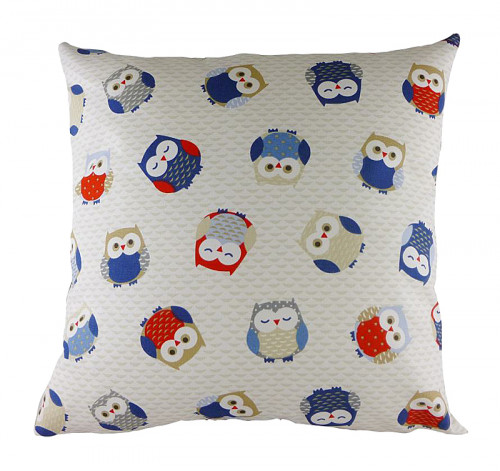 подушка с принтом owl print blue в Сургуте