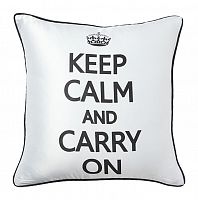 подушка с надписью keep calm and carry on в Сургуте