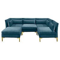 диван zara sectional угловой синий в Сургуте