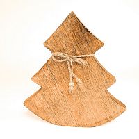 украшение новогоднее ель деревянная wooden tree, 23х23х2,5 см в Сургуте