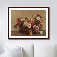 картина: panier de zinnias, 1856г. в Сургуте