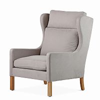 кресло wingback серый в Сургуте