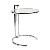 стол журнальный eileen gray style cocktail table e-1027 прозрачный в Сургуте