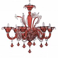 подвесная люстра ideal lux ca vendramin sp6 rosso в Сургуте