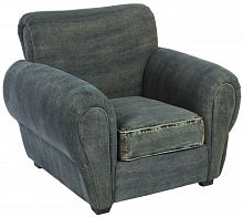 кресло san francisco denim armchair серое в Сургуте