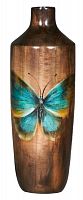 ваза настольная fresco turquoise butterfly в Сургуте