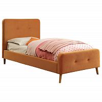 кровать button tufted flannelette orange 120х200 в Сургуте