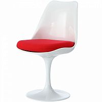 стул eero saarinen style tulip chair красная подушка в Сургуте