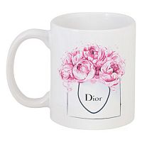 кружка с рисунком dior peonies в Сургуте