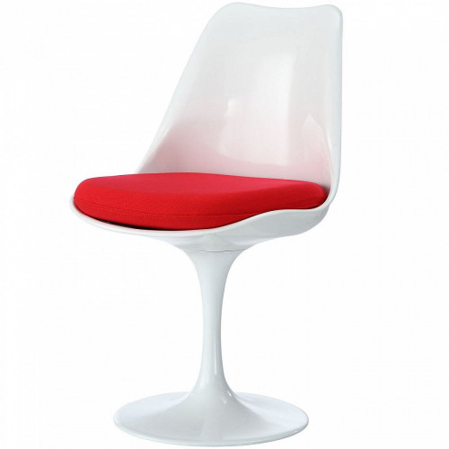 стул eero saarinen style tulip chair красная подушка в Сургуте