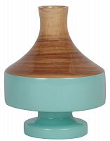 ваза настольная rustic chic vase wood blue в Сургуте