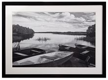 постер с паспарту в раме four boats at sunset в Сургуте