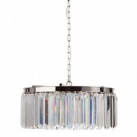 люстра rhys clear glass хром, прозрачная, чёрная в Сургуте